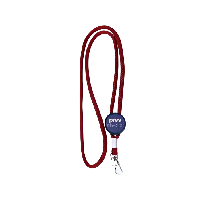 Lanyard tubular para empresas e eventos, personalização a cores